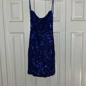 blue lucy in the sky homecoming dress. never worn.